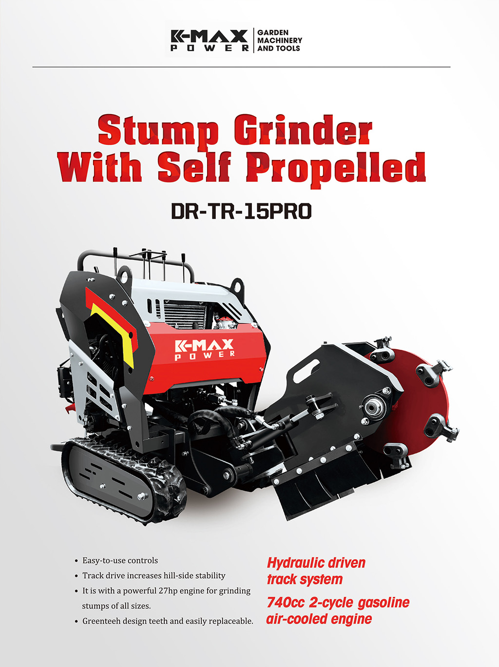 autopropulsado desbastadora de tocones